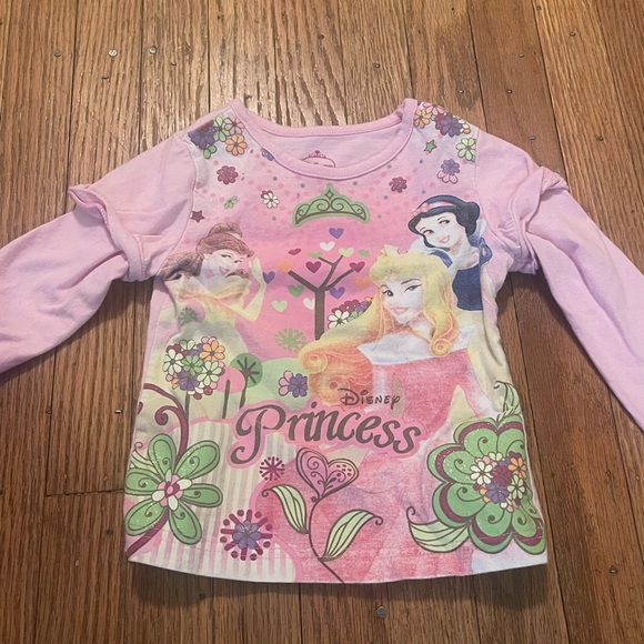 Disney Other - Disney Princess Long Sleeve Pink Shirt 3T